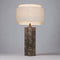 Takai Marble Table Lamp, Brown/Beige